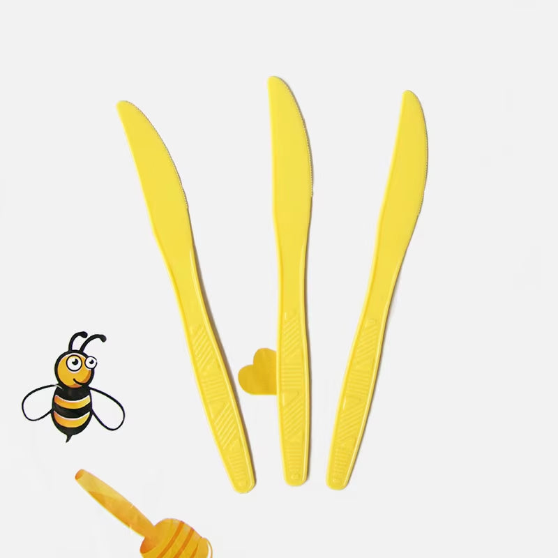 Cute Cartoon Honey Bee Disposable Tableware Plate Cup Kids Birthday Party Decorations Yellow Baby Bee Day Supplies