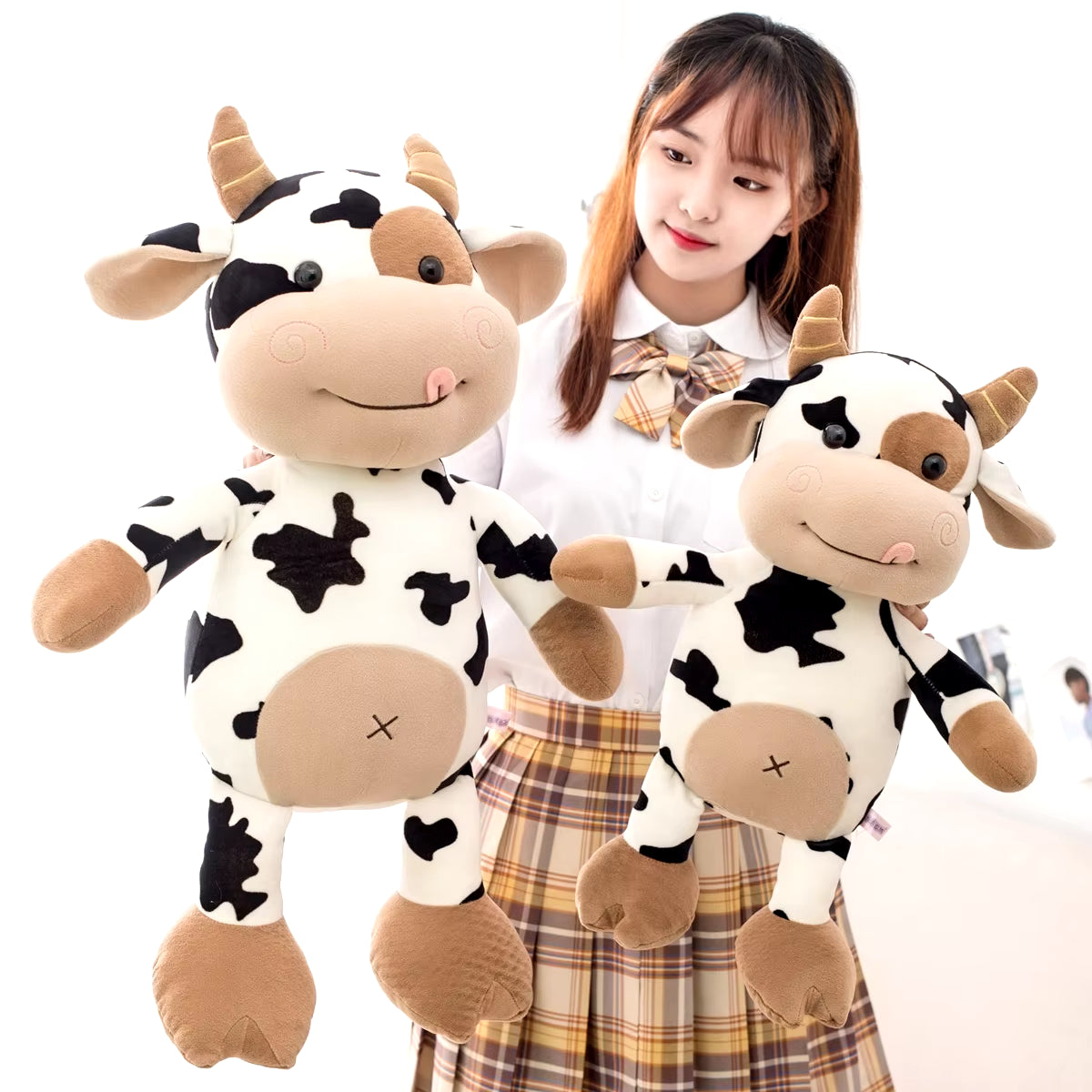 2020 New Plush Cow Toy Cute Cattle Plush Stuffed Animals Cattle Soft Doll Kids Toys Birthday Gift for Children