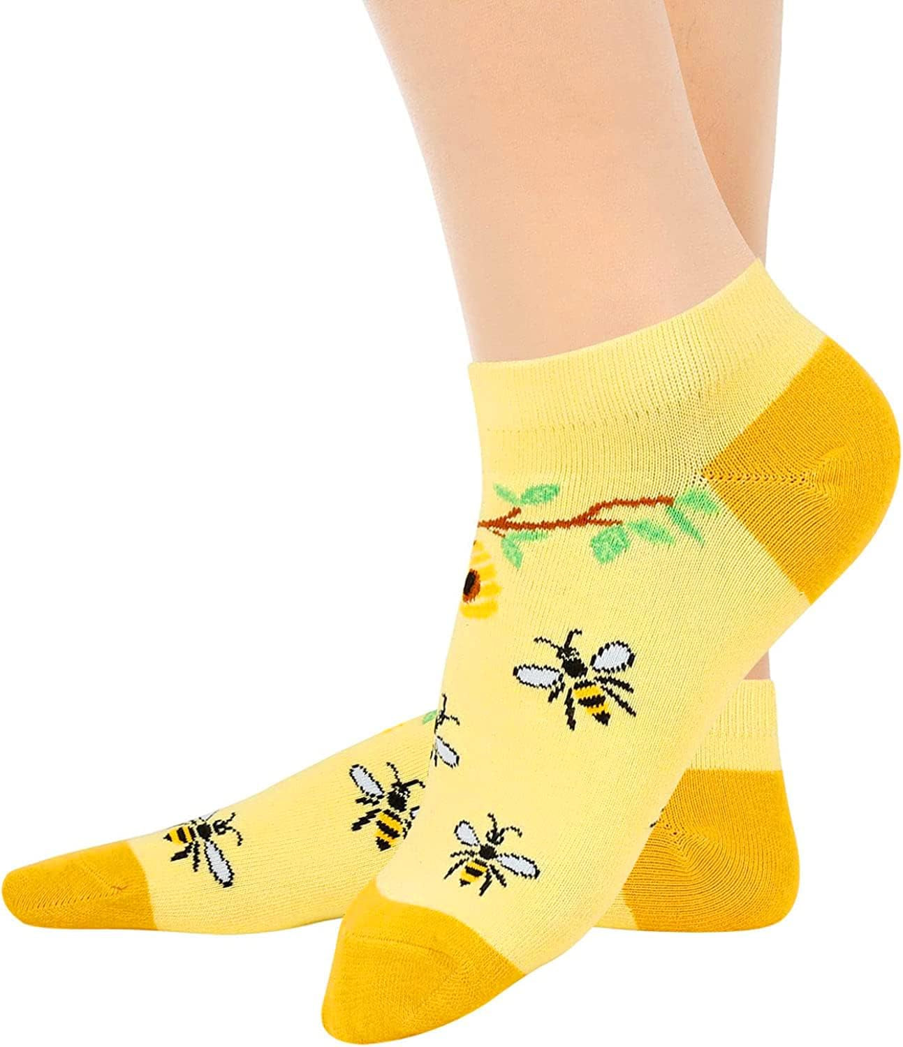 Funny Socks for Women - Bee Gifts Cow Gifts Corgi Gifts for Girls, Noverty Corgi Bee Cow Socks