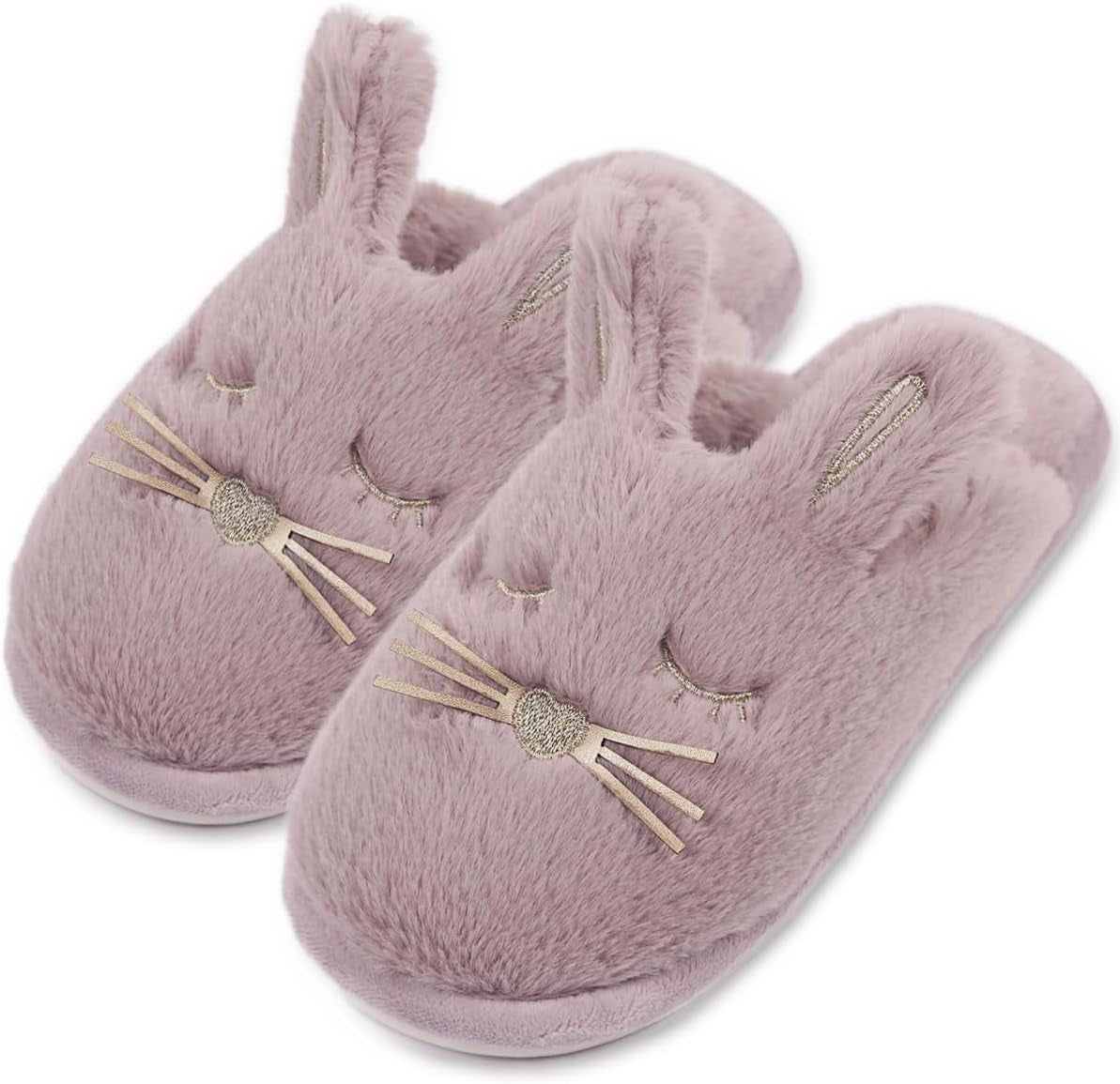 Bunny Slippers for Women Fuzzy Cute Animal Memory Foam House Rabbit Slippers Indoor Outdoor