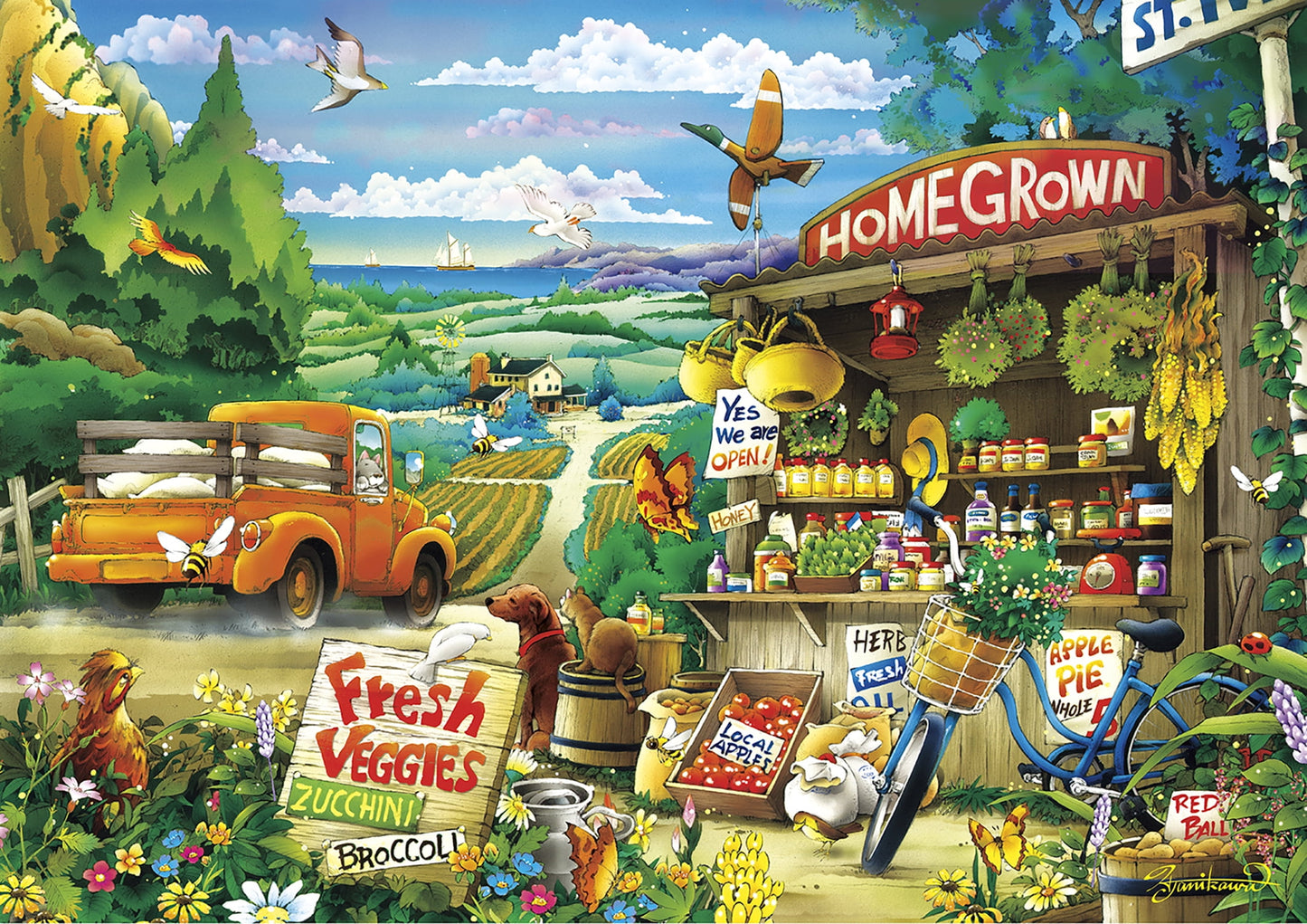 - Days to Remember - Country Road - 500 Piece Jigsaw Puzzle