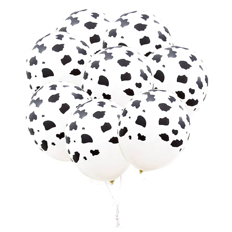 Farm Cow Theme Birthday Party Disposable Cup Plate Tablecloth Animal Cow Balloons Baby Shower Wedding Decoration Kids Favors