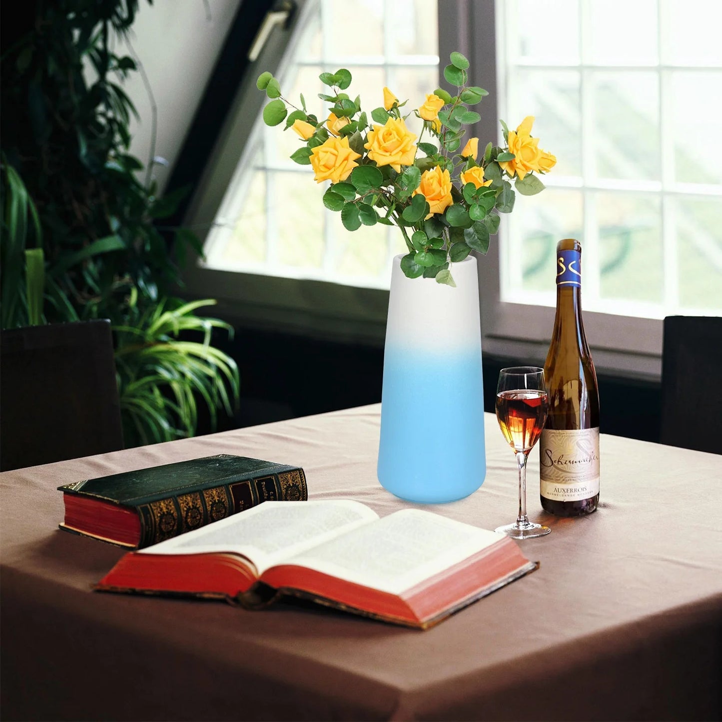 Ceramic Vase - Flower Vase Minimalism Style for Modern Table Shelf Home Decor, Fit for Fireplace Bedroom Kitchen Living Room Centerpieces Office Desk
