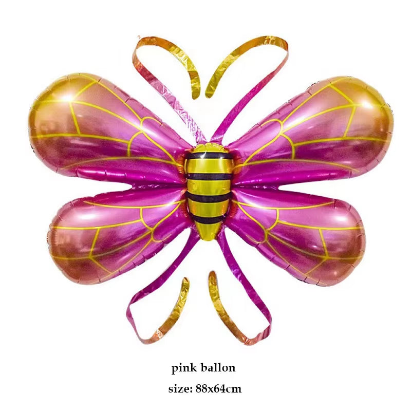 Bumble Bee Theme Party DIY Supplies Kids Birthday Party Decoration Latex Balloon Garland Disposable Tableware Set Baby Shower Su