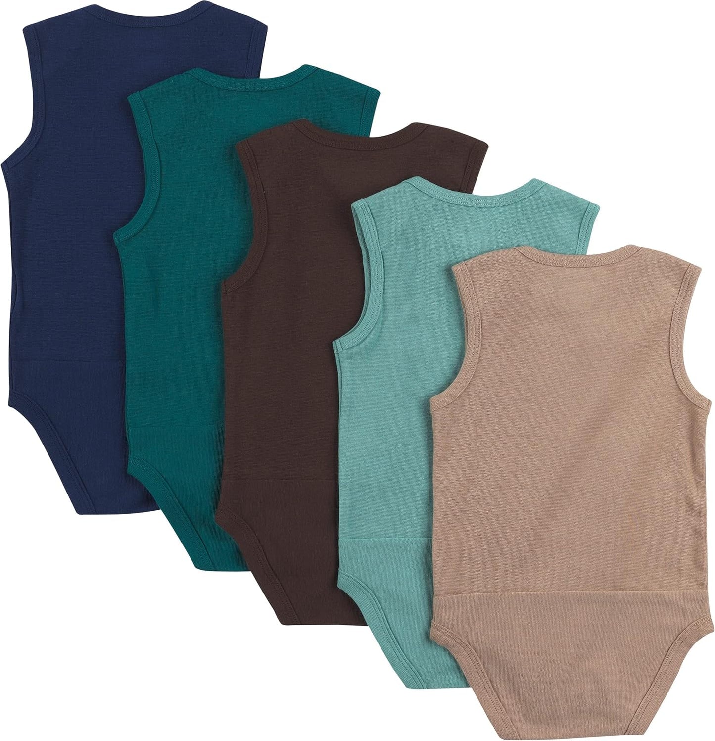 Baby and Toddler Ultimate Flexy Sleeveless Bodysuit (5 Pack)