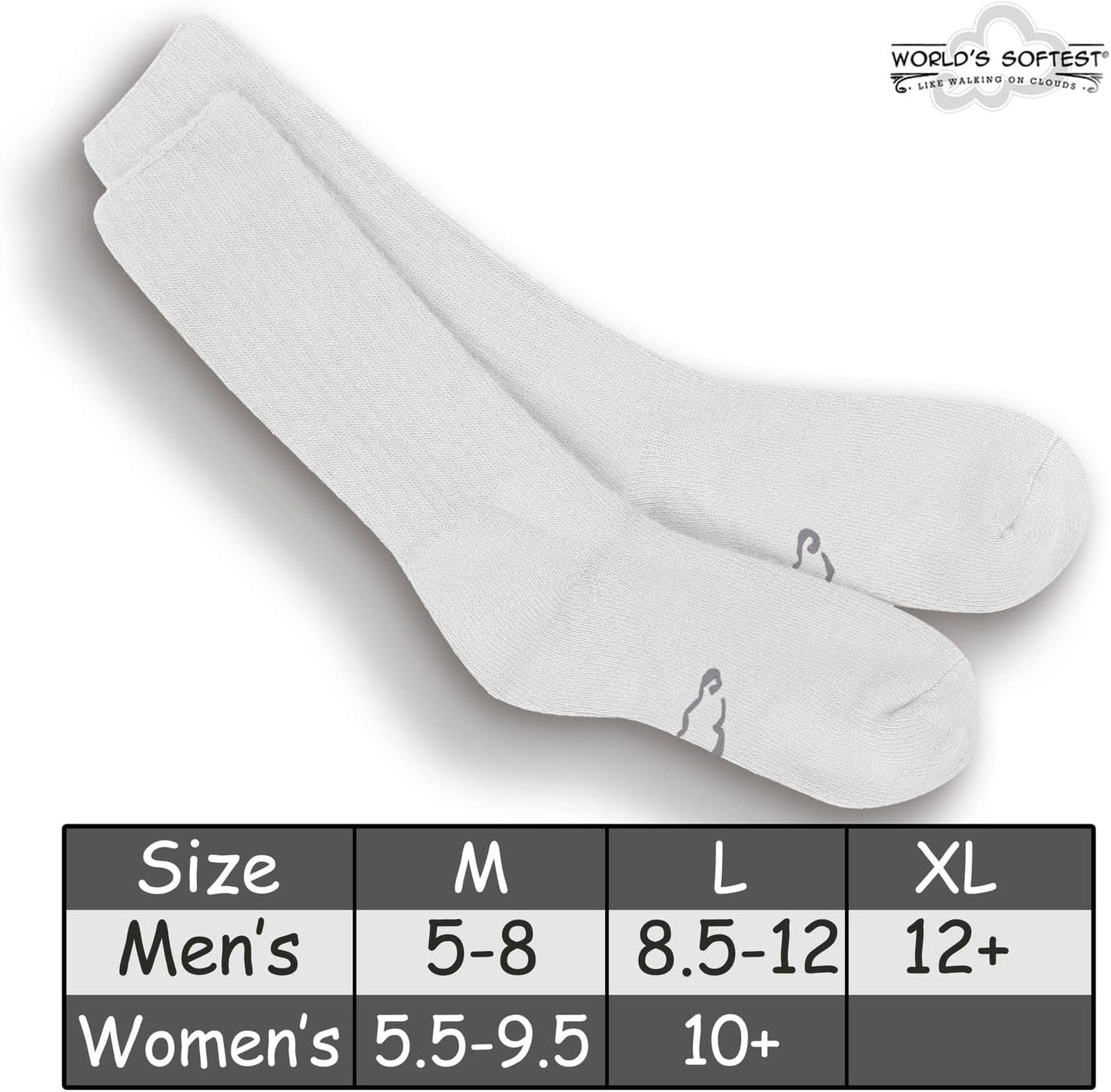 Classic Crew Socks - Ultra Soft Crew Socks for Women and Men