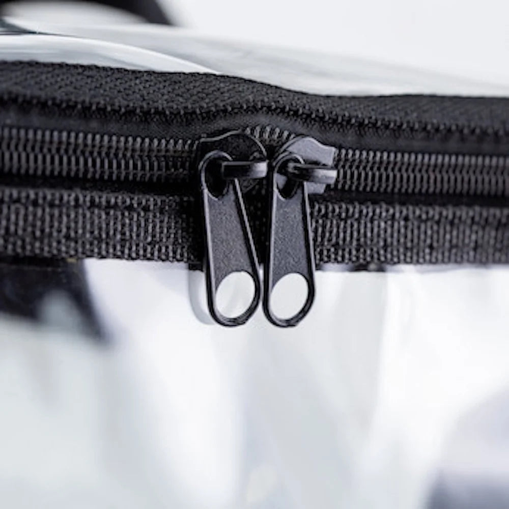CHM Large Clear Lunch Bag See through Lunch Box with Adjustable Strap and Front