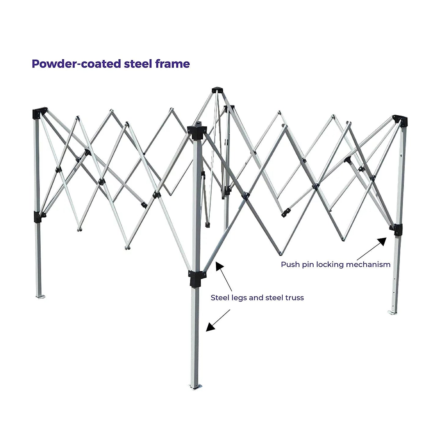 10 X 10 Pop up Canopy Tent, Instant Slant Leg Portable Shade Tent with Carrying Bag, American Flag