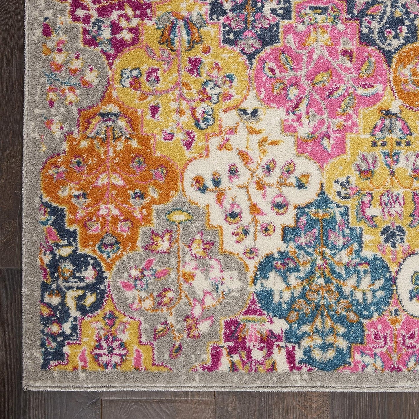 Passion Multicolor Bohemian Colorful, Farmhouse Area Rug 5'3"X7'3"