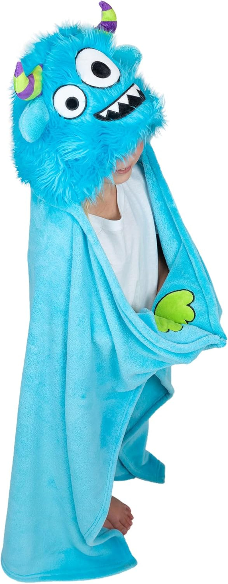 Wearable Hooded Blanket for Kids, Animal Hooded Blanket (Bear)