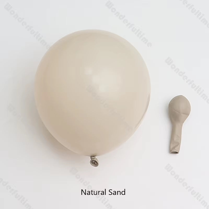 5/10/12/18Inch Doubled Dusty Blue Grey White Sand Balloons Boho Farm Theme Birthday Boy Decorations Custom Balloons Garland Arch