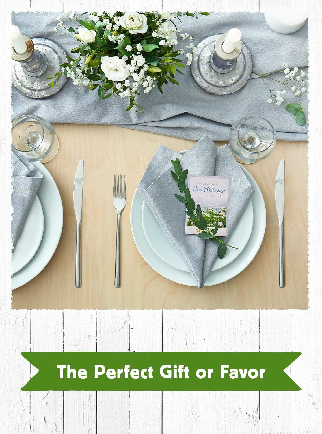 Wildflower Seed Packets Our Wedding Day Party Favors (Pack of 20) - Daisy Seed Wildflower Mix, Party Favors for Wedding Guests