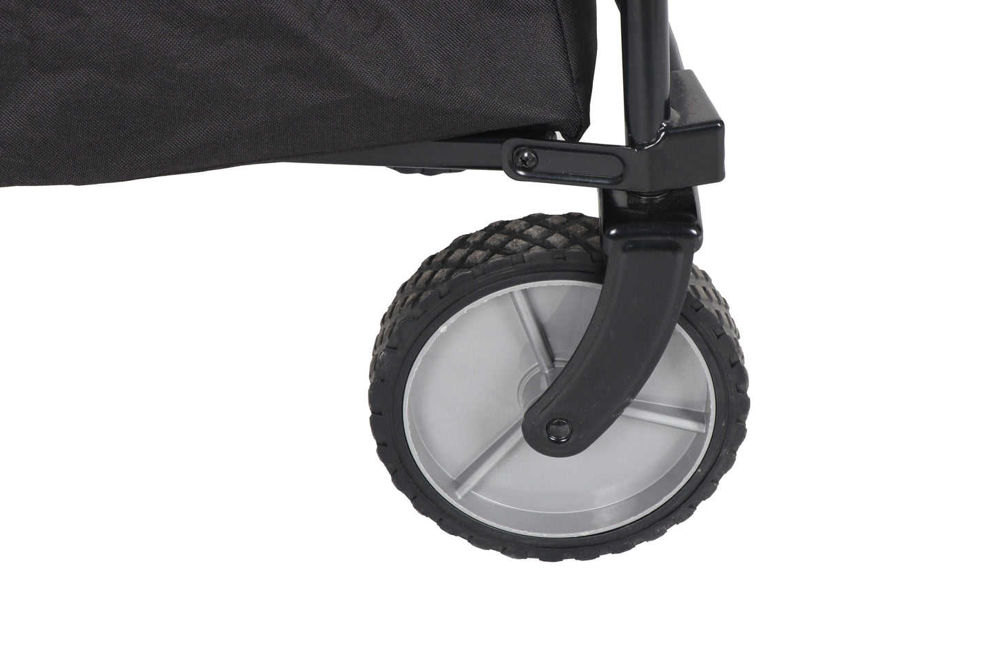 Multi-Purpose Big Bucket Cart, Black Wagon, Height 24"