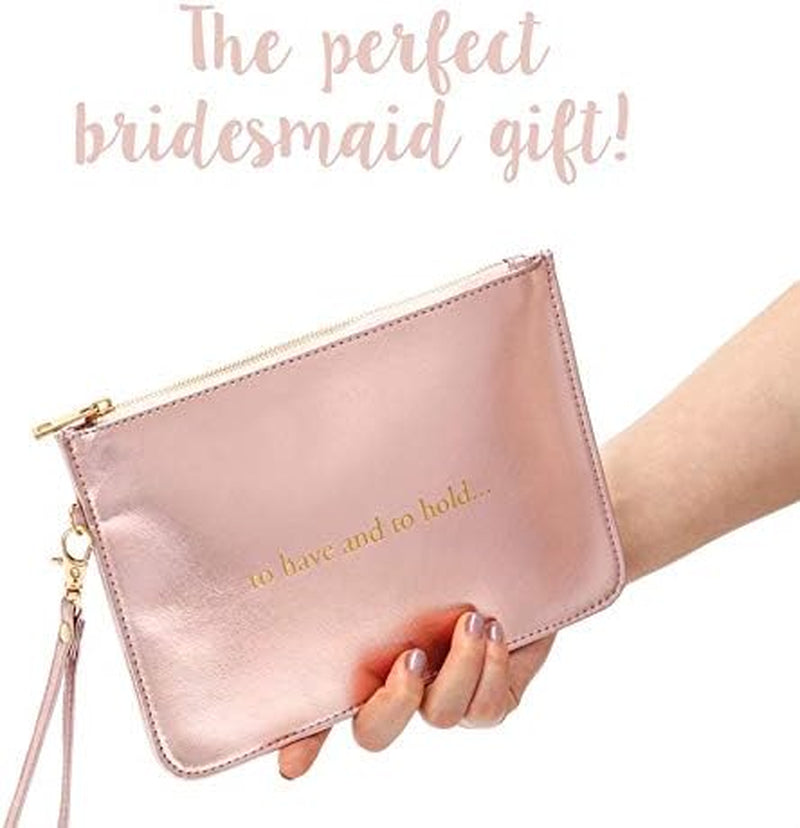Rose Gold Bridesmaid Bags | Bridesmaid Gifts | Bride Tribe Bags | Bridal Shower Favors | Bride Tribe Favors | Set of 10