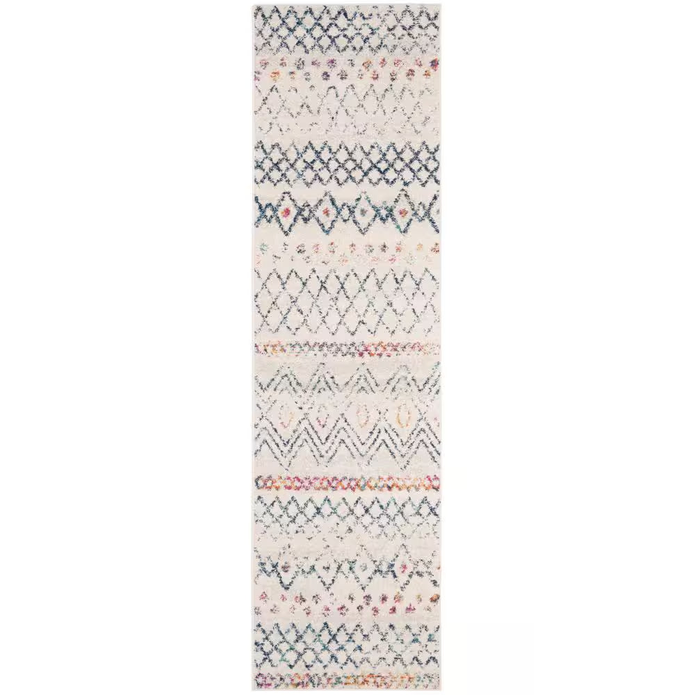 Madison Ivory/Fuchsia 5 Ft. X 8 Ft. Geometric Area Rug