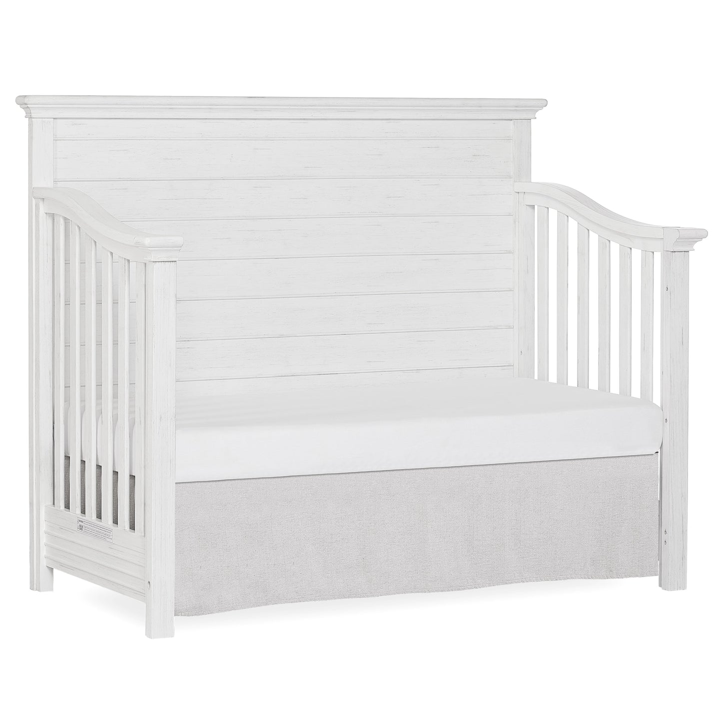 Waverly 5-In-1 Full Panel Convertible Crib, Weathered White