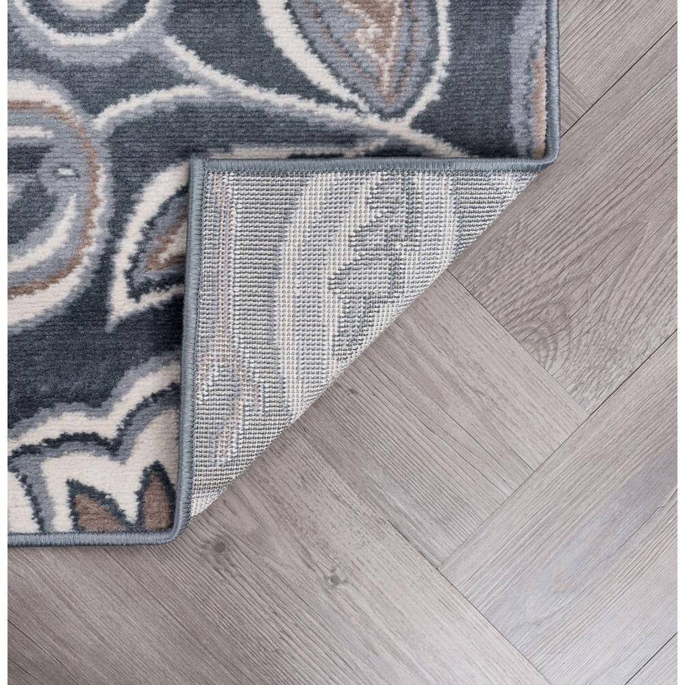Madison Floral Gray 2 Ft. X 10 Ft. Indoor Runner Rug