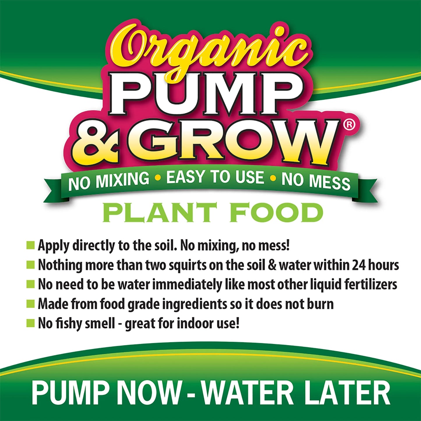 Pure Gold Pump & Grow All Purpose Plant Food, 1-1-1 Fertilizer, 8 Oz.