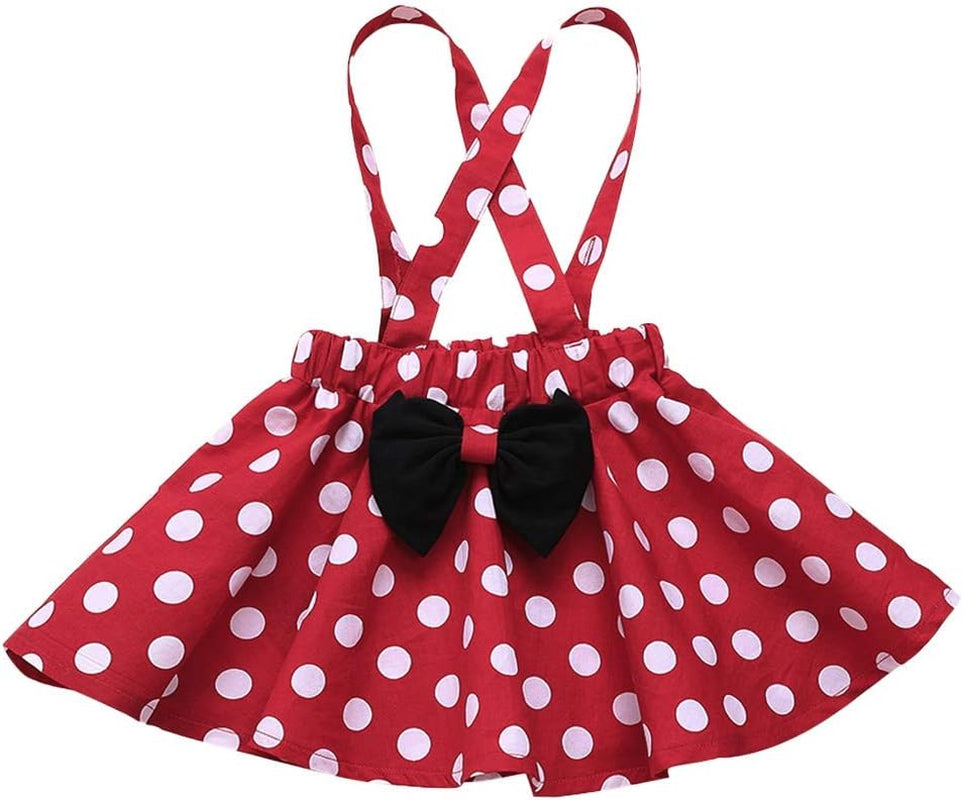 Polka Dots Tutu Costume for Baby Girl Princess 1St Birthday Party,Dress up W/Overall Suspender Skirt,Headband