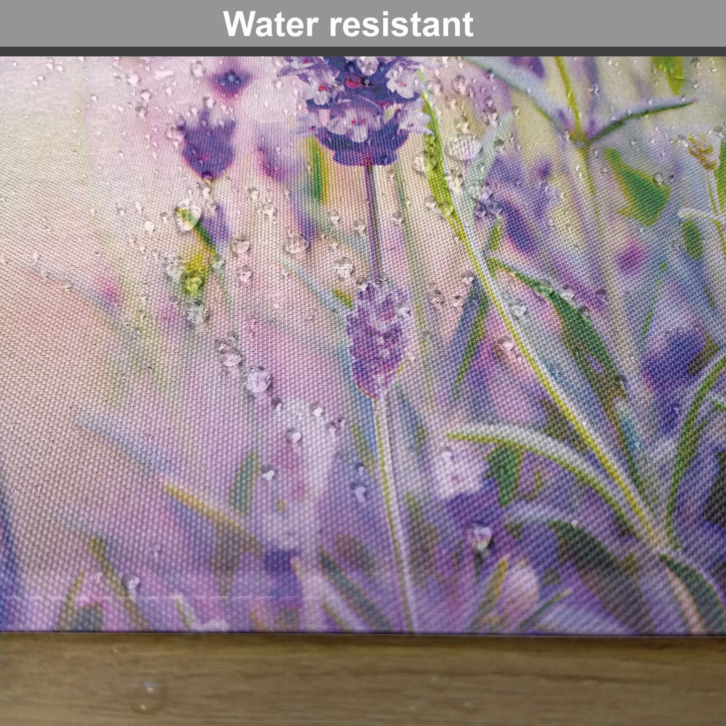 Lavender Place Mats Set of 4, Dreamlike Spring Day with Fresh Blossoms Aromatic Delicate Wild Flowers, Washable Fabric Placemats for Dining Table, Standard Size, Lavender Lilac