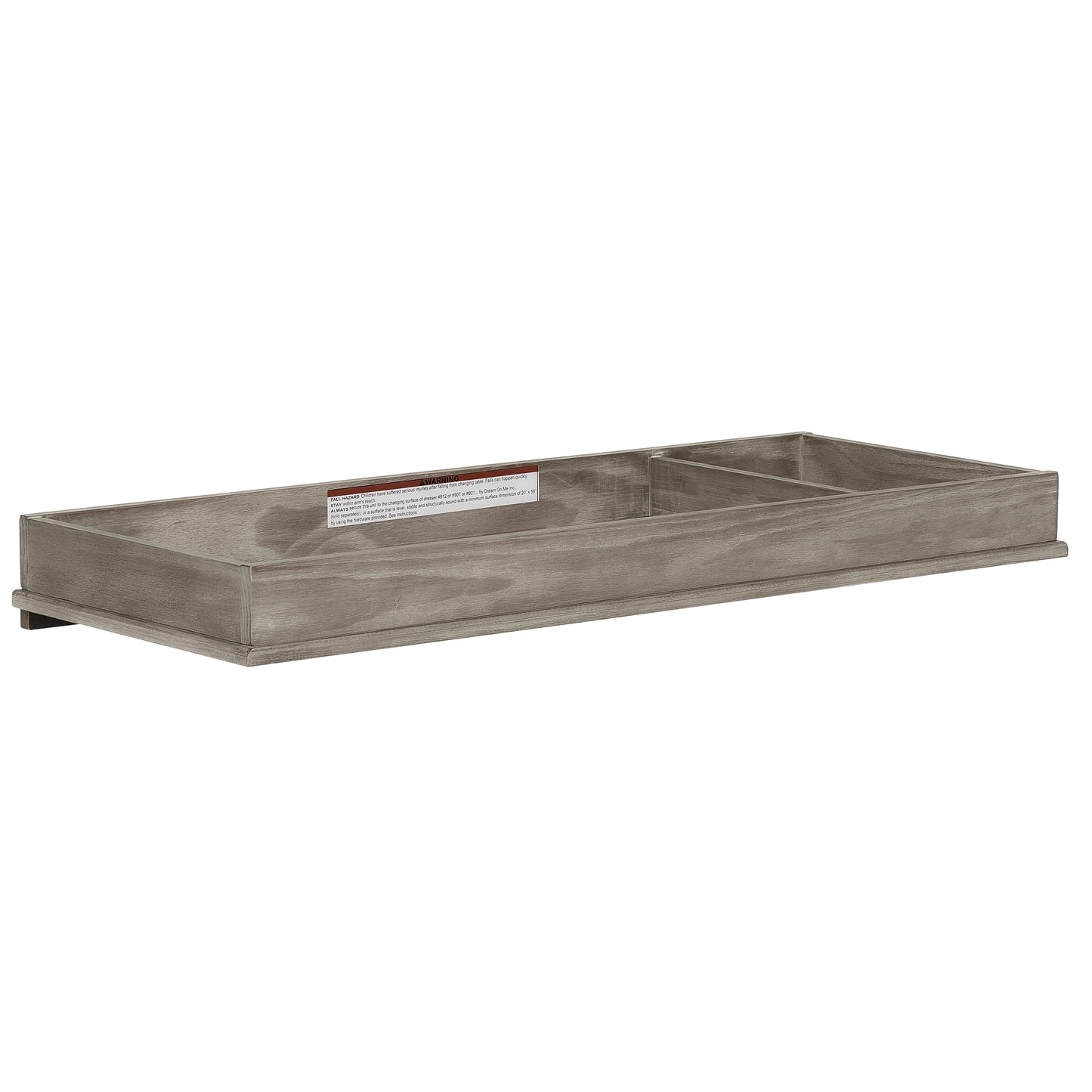 Evolur Mid Century Changing Tray, Windsor Oak Grey