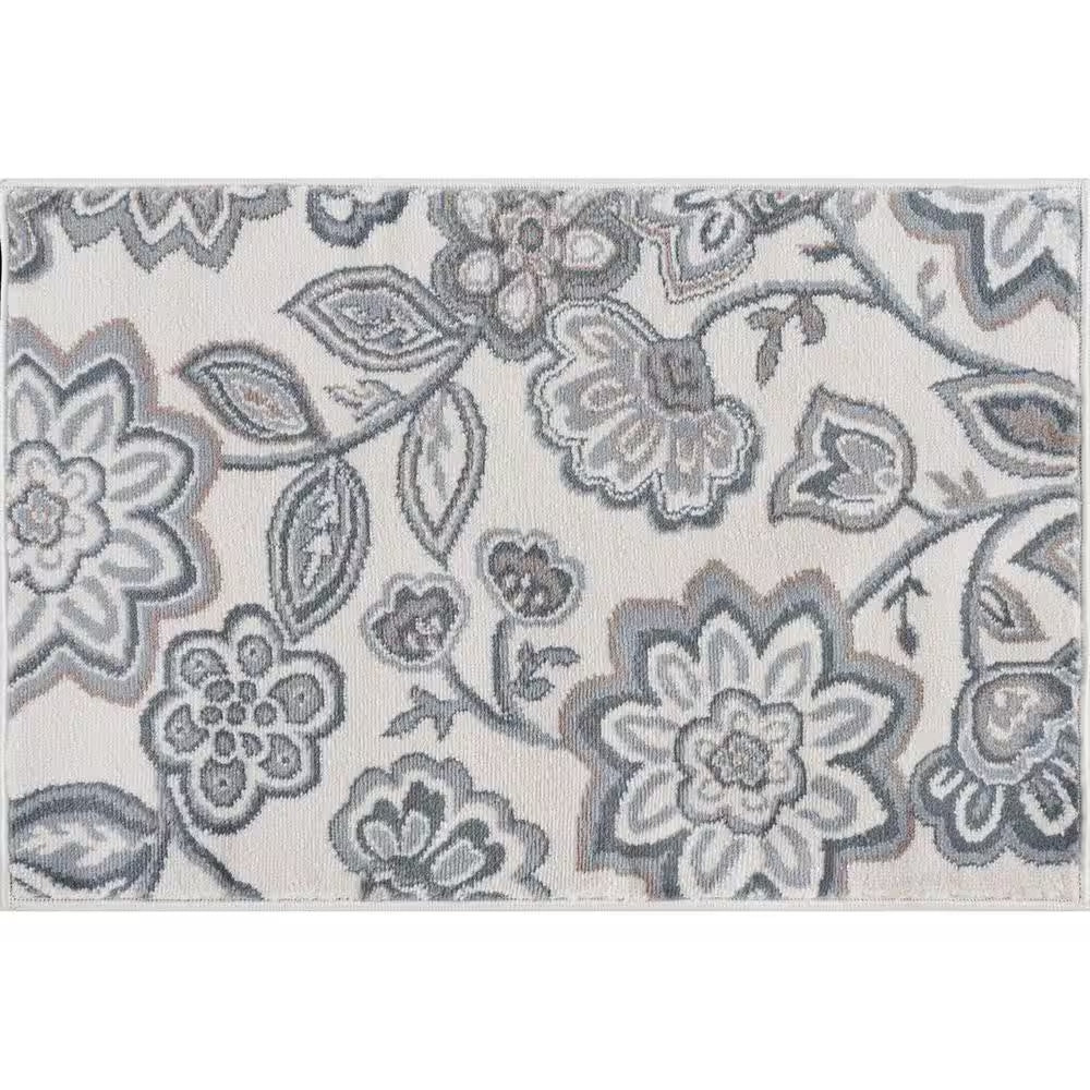 Madison Floral Cream 5 Ft. X 7 Ft. Indoor Area Rug
