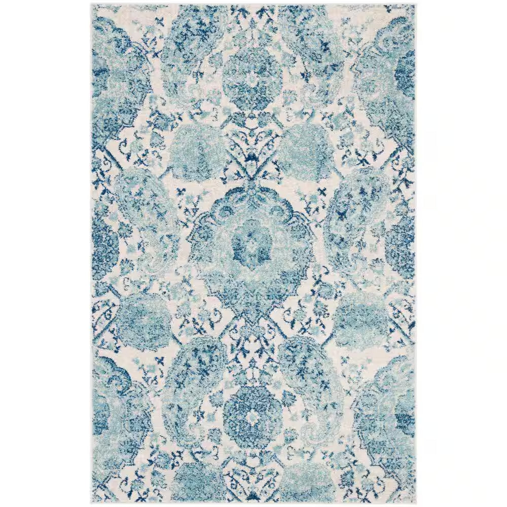 Madison Cream/Light Gray 9 Ft. X 12 Ft. Border Area Rug