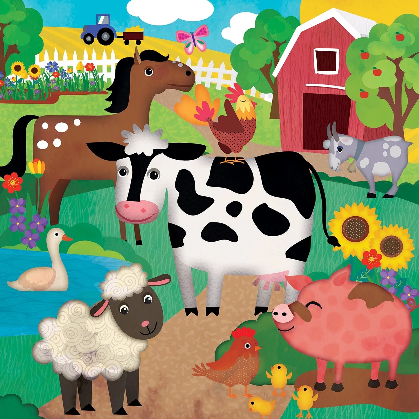Farm 48 Pieces Interlocking Jigsaw Puzzle for Kids