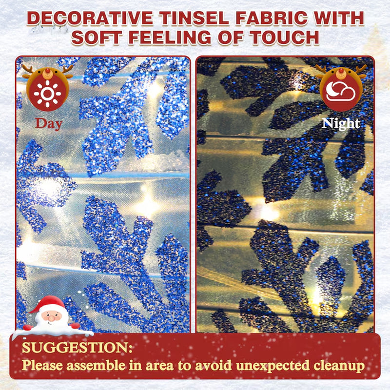 63-In Ornament Free Standing Decoration with White LED Lights