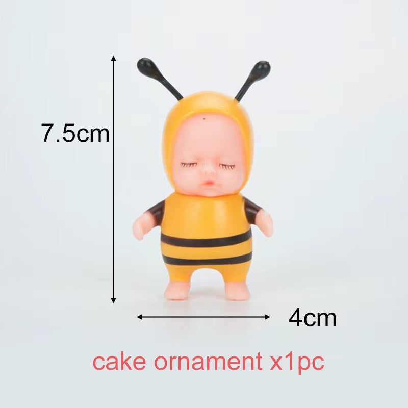 Bumble Bee Theme Party DIY Supplies Kids Birthday Party Decoration Latex Balloon Garland Disposable Tableware Set Baby Shower Su