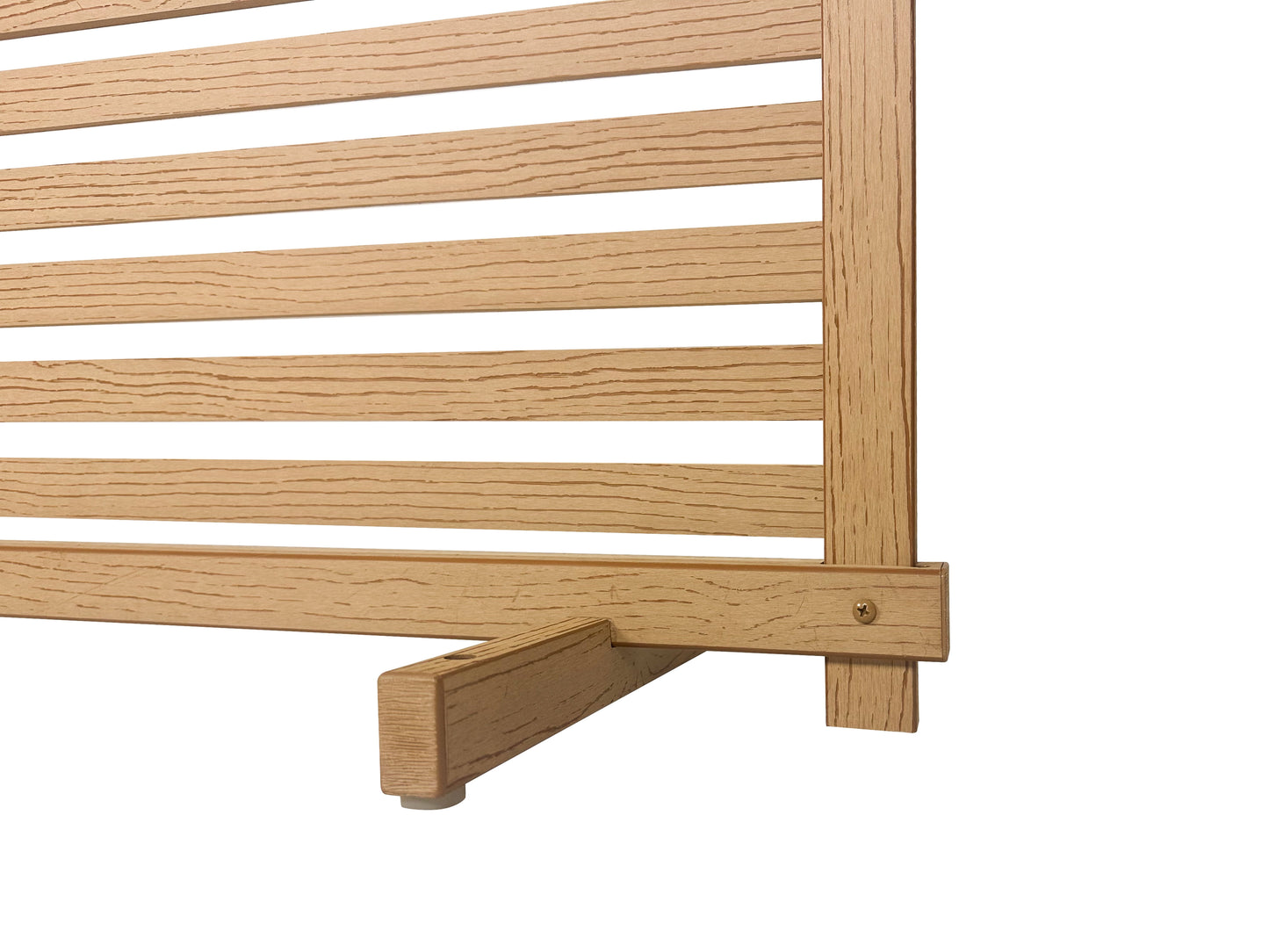 ZP19072 1.8 Ft H X 3.7 Ft W Woodtek Vinyl Cedar Color Slatted Portable Puppy Fence Kit (2 Panels)