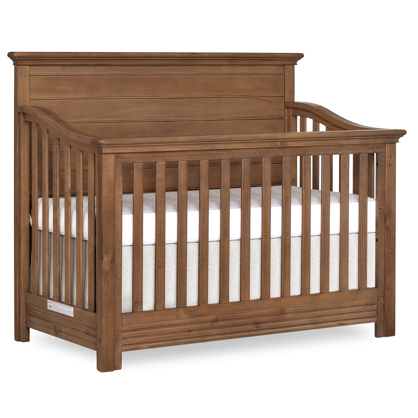 Waverly 5-In-1 Full Panel Convertible Crib, Weathered White