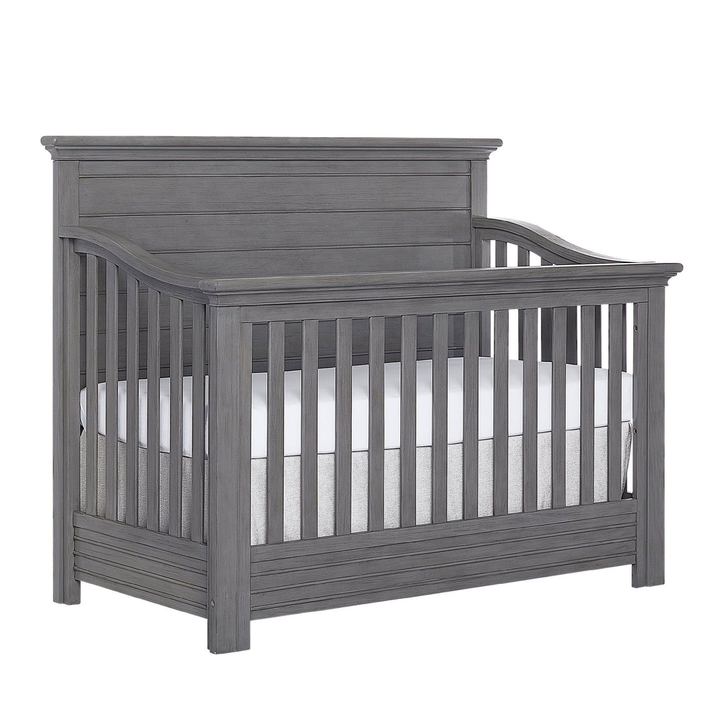 Waverly 5-In-1 Full Panel Convertible Crib, Weathered White