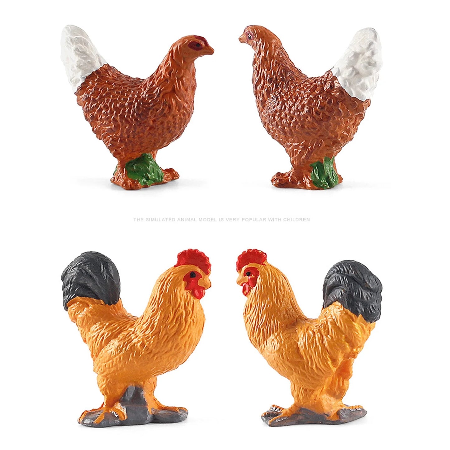 12Pcs Mini Farm Animal Figurines Realistic Farm Animal Figures Toys Plastic Farm Barn Animals Playset Set for Toddlers