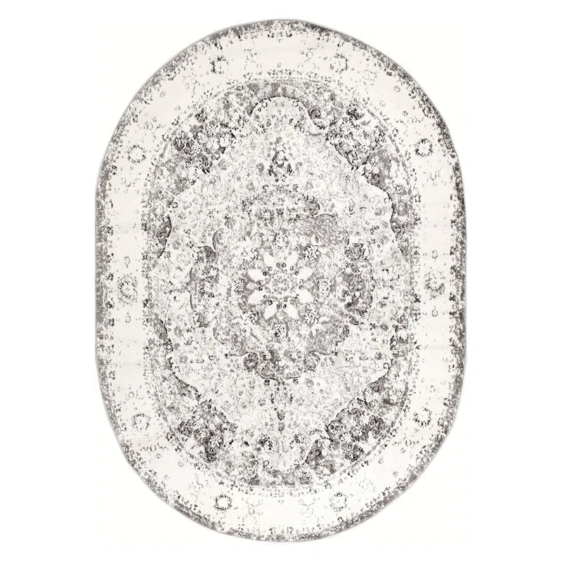 Hector Performance Oriental Gray/Ivory/Black Indoor Rug