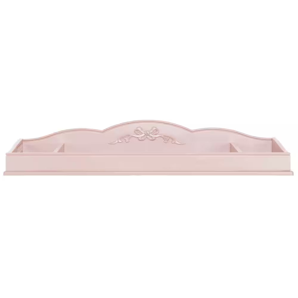 Aurora Blush Pink Changing Tray Full Assembly I Lasting Quality I Intricate Ribbon Bow Scrollwork