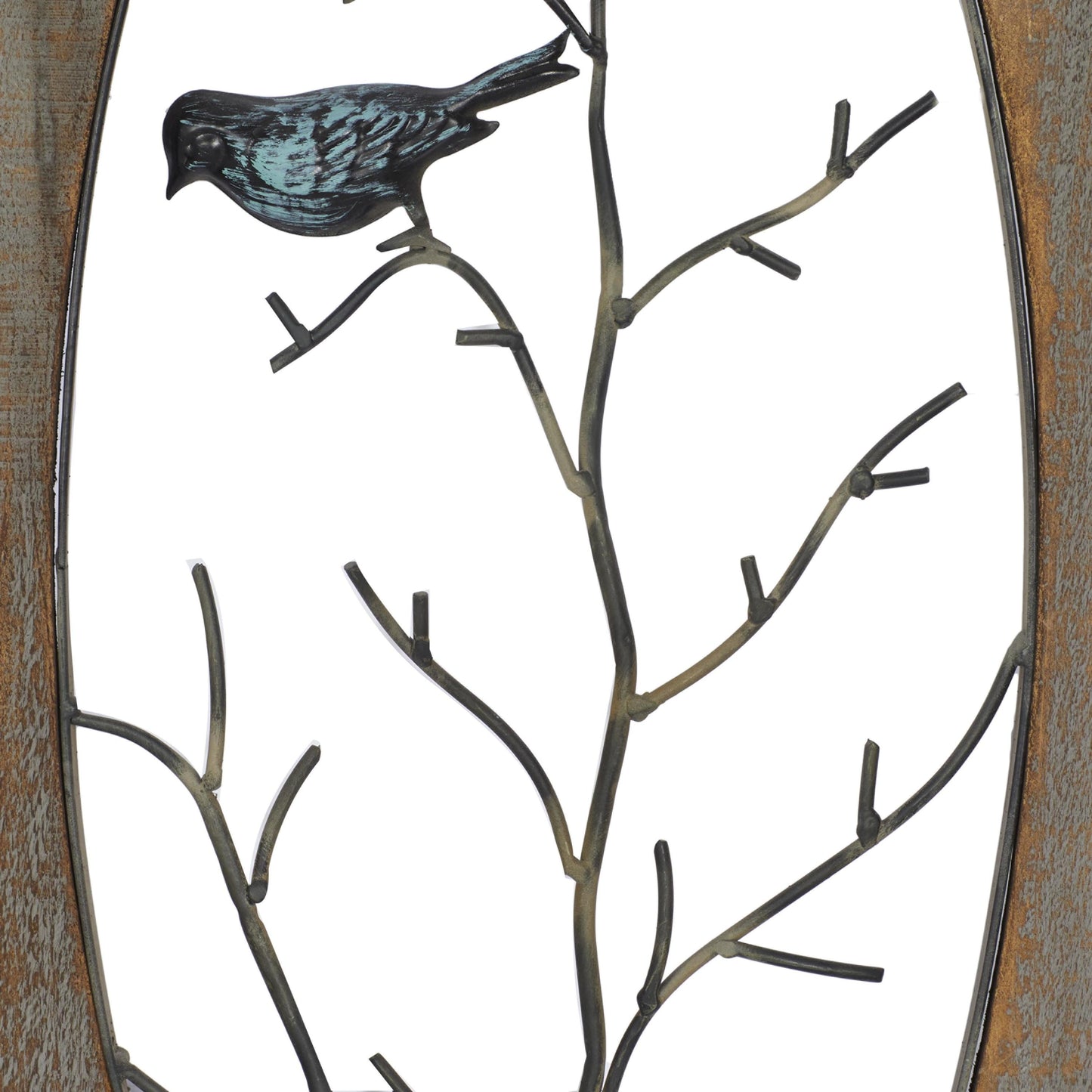 Brown Wood Bird Wall Decor with Tree Branches (2 Count)