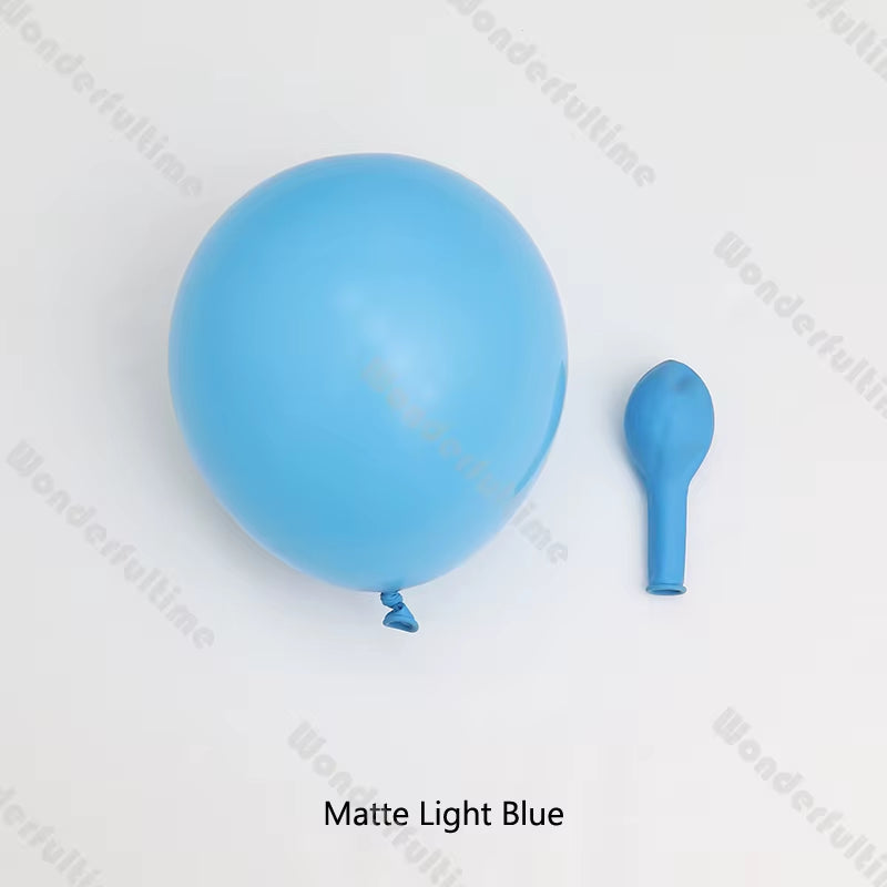 5/10/12/18Inch Doubled Dusty Blue Grey White Sand Balloons Boho Farm Theme Birthday Boy Decorations Custom Balloons Garland Arch