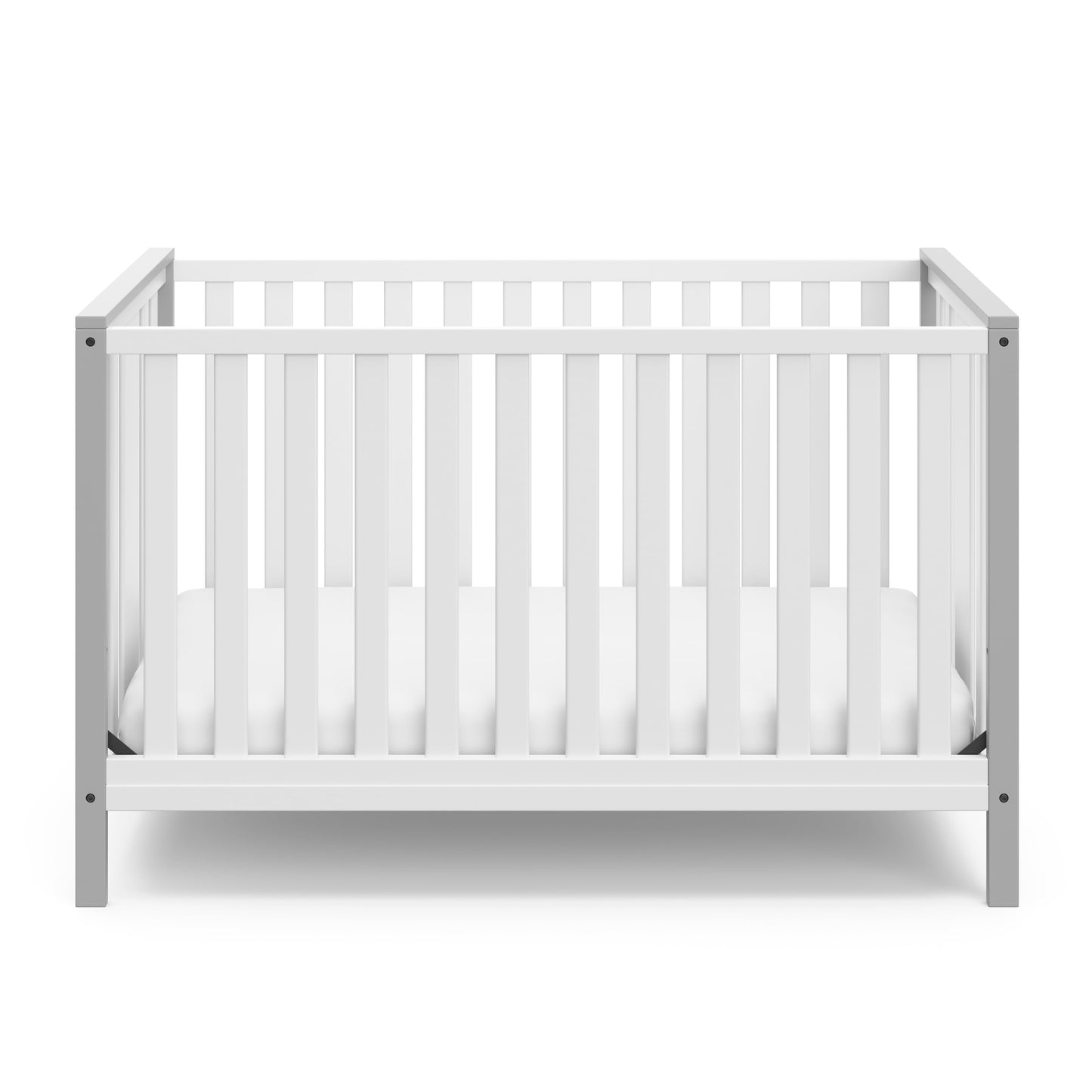 Modern Pacific 4-In-1 Convertible Baby Crib, Pebble Gray