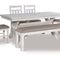 Gigi 6-Piece Upholstered Trestle Dining Set
