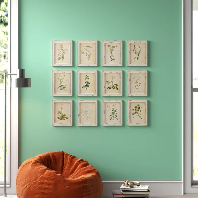 " Wild Flower Botanical " 12 - Pieces