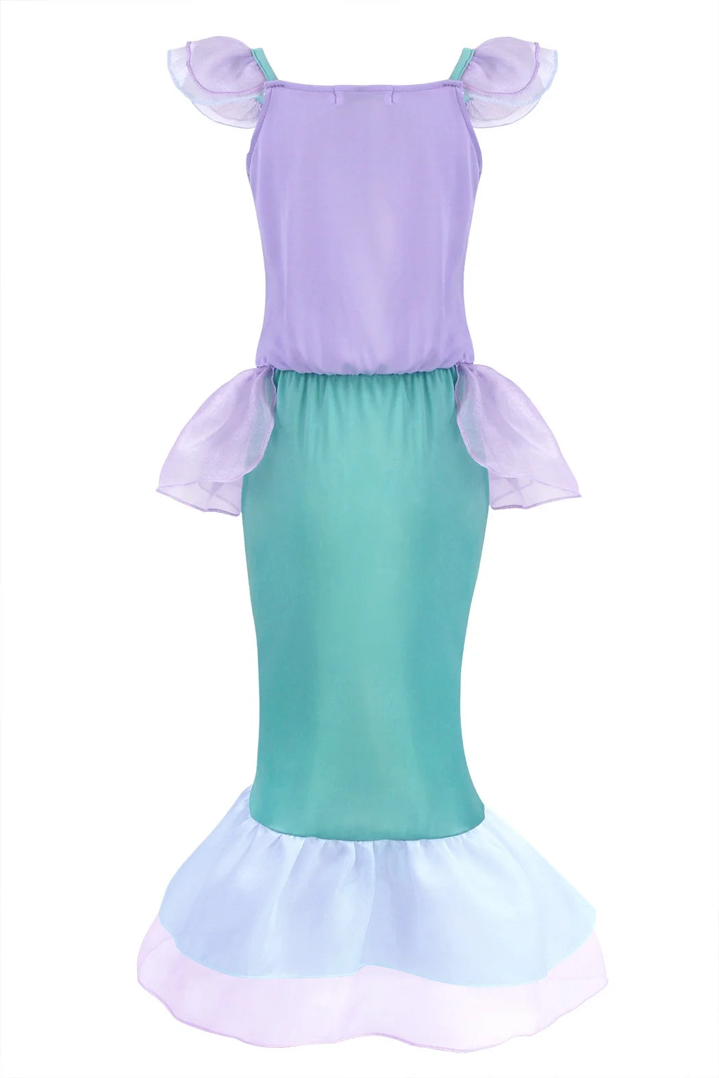 Mermaid Dresses for Girl Ariel Princess Dress up Clothes Mermaid Costume up Kids Birthday Party Cosplay Role Play Clothes 140 Cm 9-10 Years