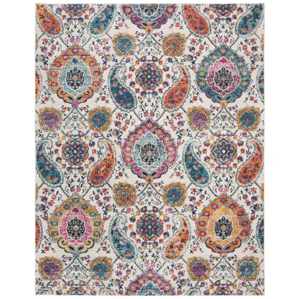 Madison Cream/Light Gray 9 Ft. X 12 Ft. Border Area Rug