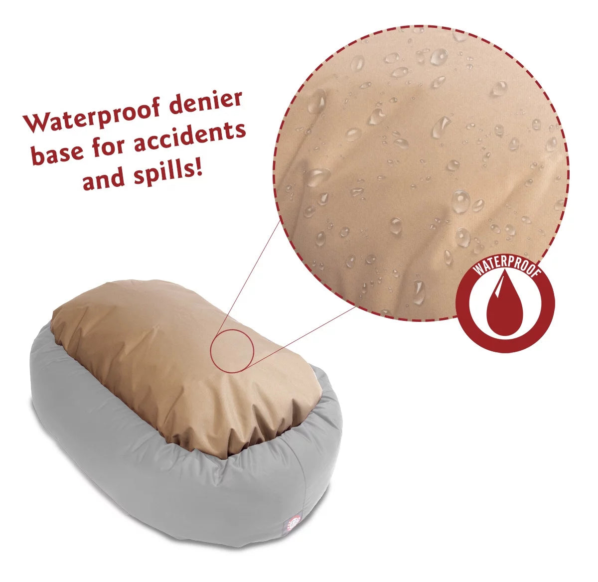 Sherpa Athens Bagel Pet Bed for Dogs, Calming Dog Bed Washable, Large, Citrus