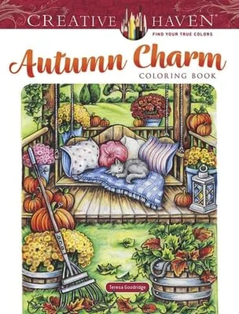 Adult Coloring Books: Seasons: Creative Haven Autumn Charm Coloring Book (Paperback)