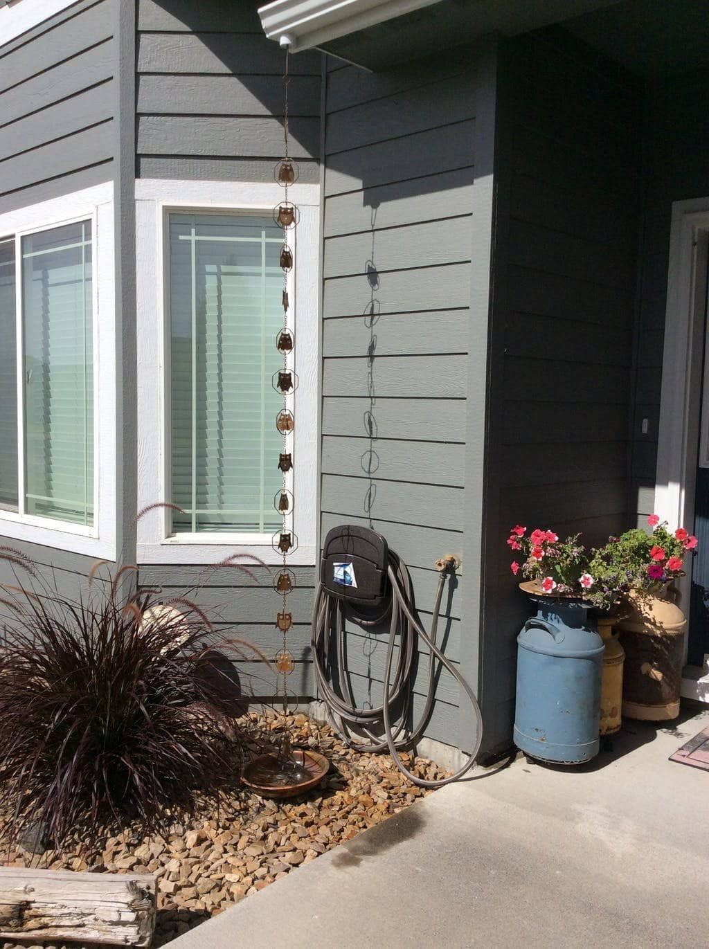 Rain Chain Receptacle - Flamed Finish