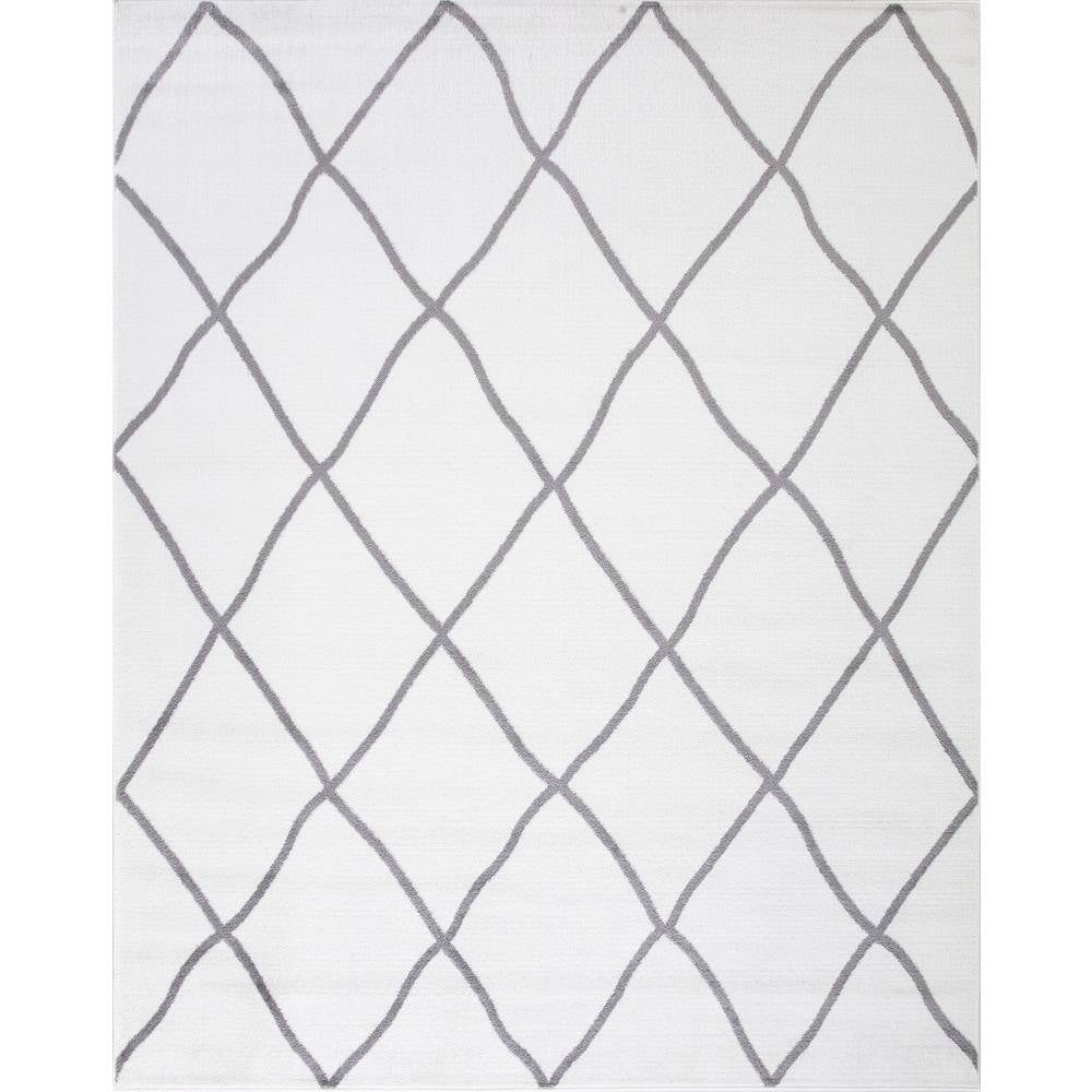 Madison Collection Diamond Ivory 3 Ft. X 4 Ft. Area Rug