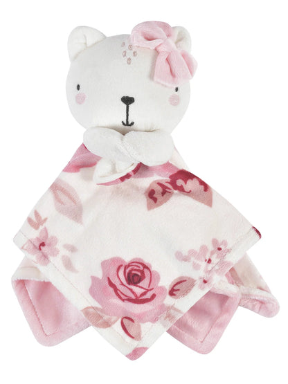 by Gerber Baby & Toddler Girl or Boy Plush Security Blanket, Pink Bear