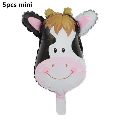 Farm Animals Theme Birthday Party Decoration Kids Paper Napkins Plates Cups Bags Disposable Party Tableware Decorative Plates