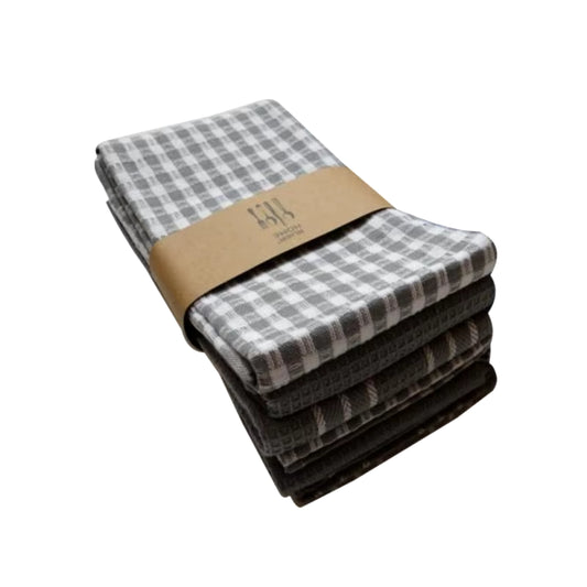 Kitchen Towels Natural Cotton Tea Towels Dish Cloth Absorbent and Lint-Free Machine Washable Table Napkin 3PCS/SET